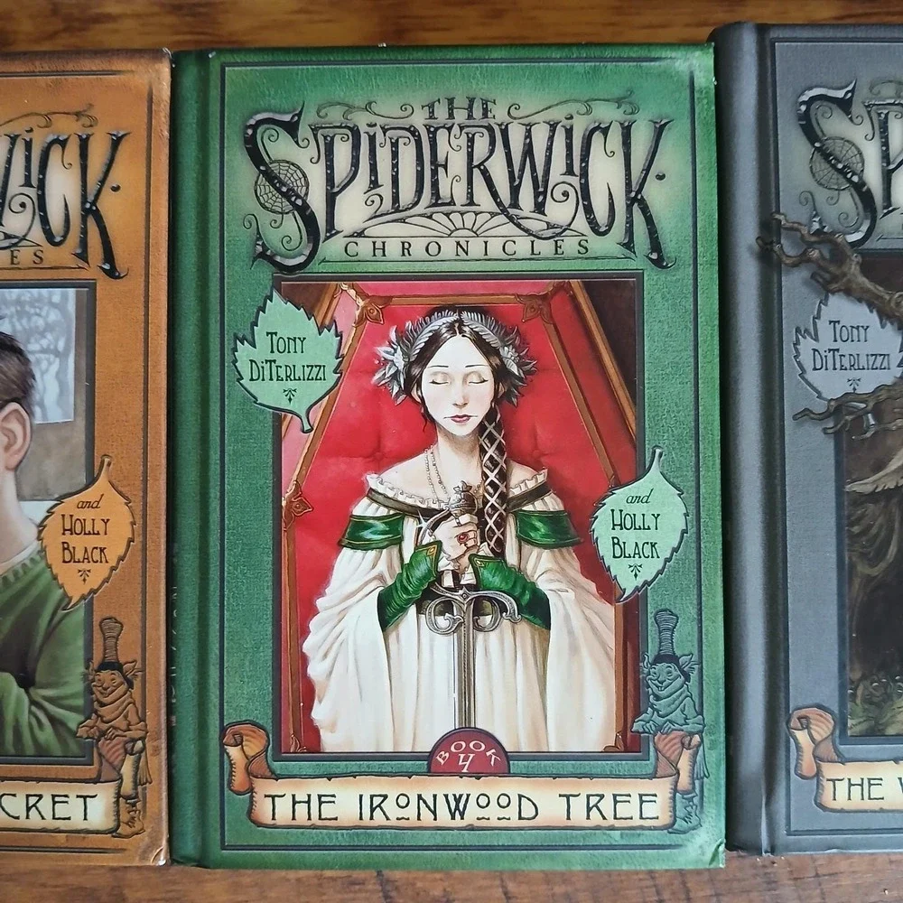 The Spiderwick Chronicles 1-5 Complete Set Lot Tony DiTerlizzi HC Books 2003 Vtg